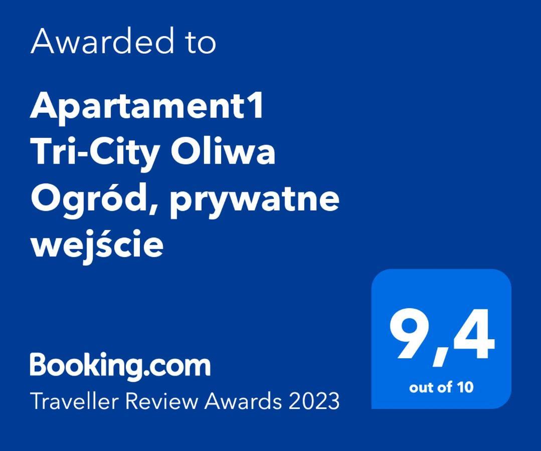 Apartament1 Tri-City Oliwa Ogród, prywatne wejście Gdansk Exterior foto